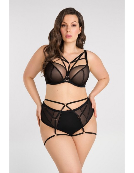 K824 biustonosz-miękki-big just black Gorsenia