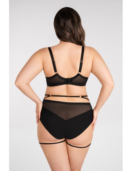 K824 bra-soft-big just black Gorsenia