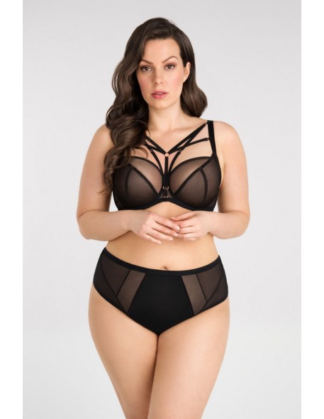 K824 biustonosz-miękki-big just black Gorsenia