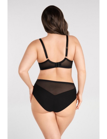 K824 bra-soft-big just black Gorsenia