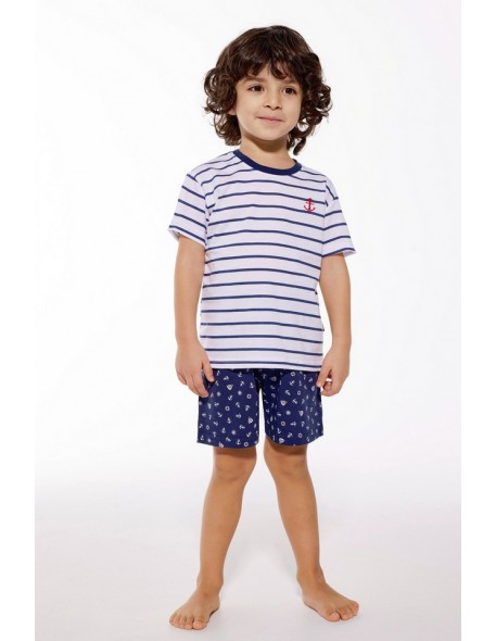 PAJAMAS BOY KIDS KR 801/111 MARINE Cornette