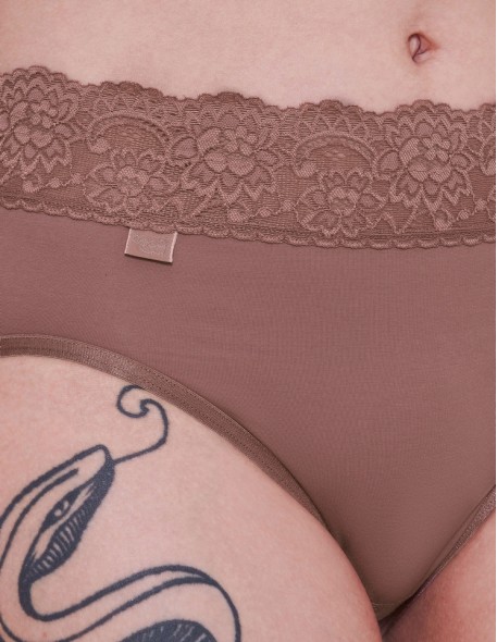 Majtki damskie Sloggi Romance Midi mocca