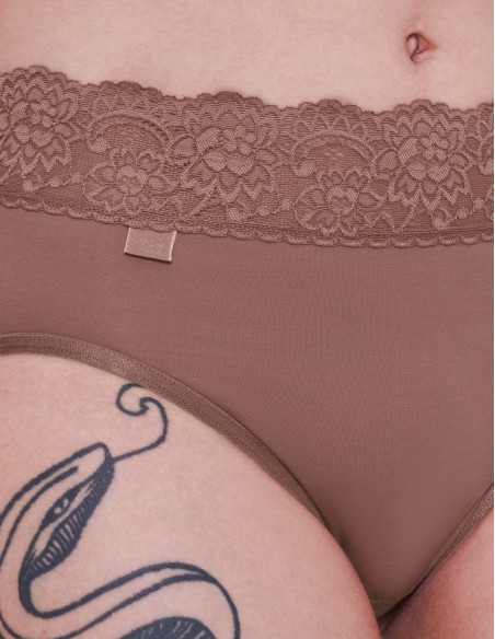 Panties women's Sloggi Romance Midi mocca