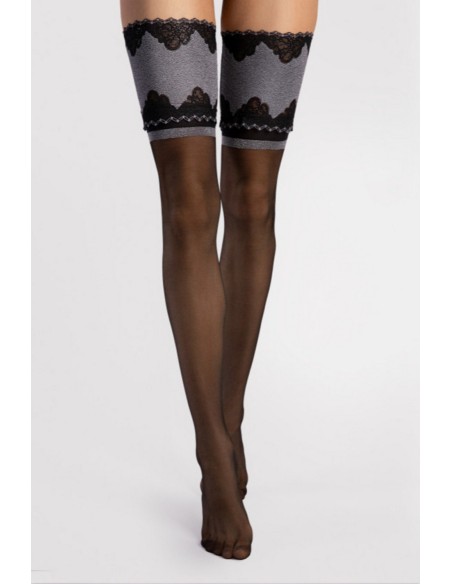Belle epoque - stockings self-supporting 20 den Fiore
