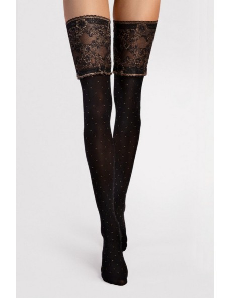 Notte - stockings self-supporting 40 den Fiore
