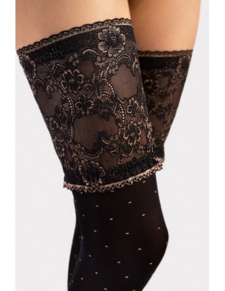 Notte - stockings self-supporting 40 den Fiore