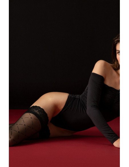 Enchante - stockings self-supporting 20 den Fiore