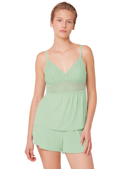 Ladies pyjamas Triumph Aura Spotlight Psk silky green