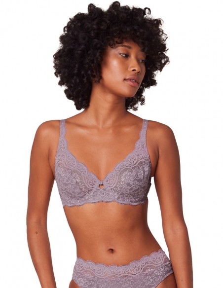 Soft bra with underwires Triumph Amourette 300 W X purple Color purple Size  75D