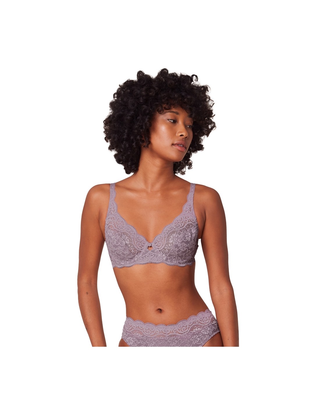 Soft bra with underwires Triumph Amourette 300 W X purple Color