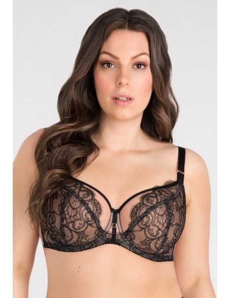 K834 bra-soft-na-drutach Black to Black Gorsenia