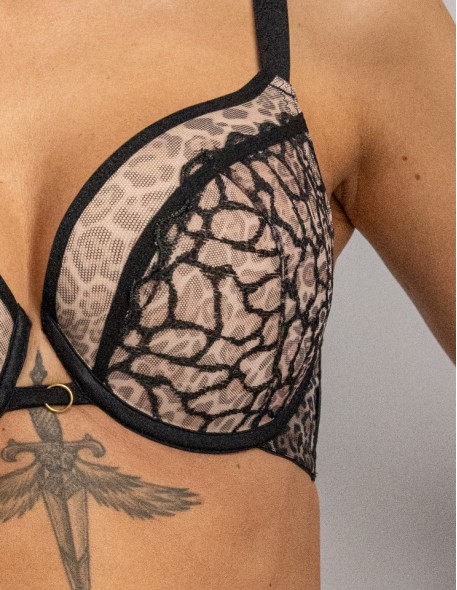 Biustonosz push up Krisline Panther...