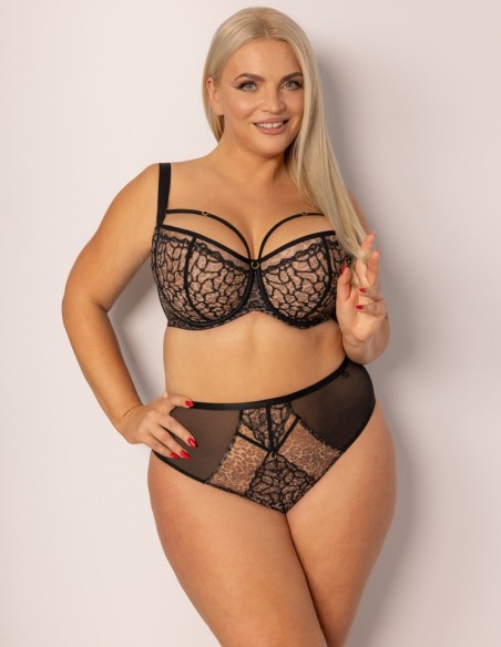 Bra soft half cup Krisline Panther