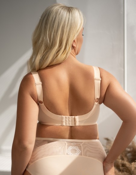 Bra soft half cup Beige Krisline Fortuna
