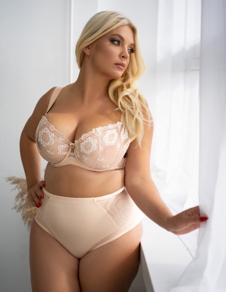 Bra soft half cup Beige Krisline Fortuna