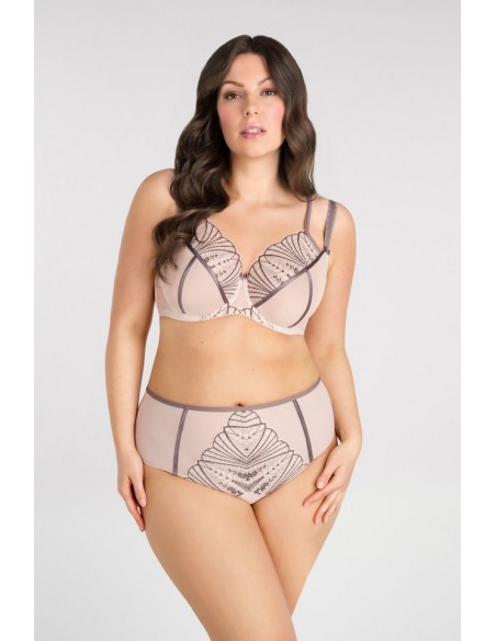 K837 bra-soft-big caffe latte Gorsenia