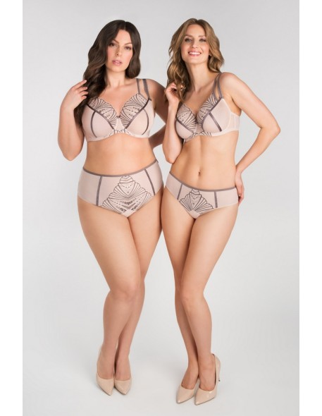 K837 bra-soft-big caffe latte Gorsenia