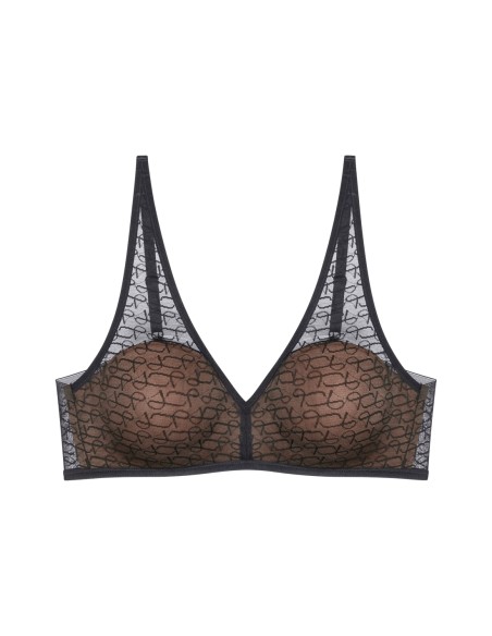 Biustonosz bez fiszbin Triumph Signature Sheer P Ex czarny