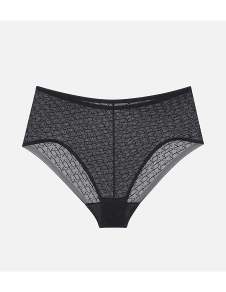 Majtki z wysokim stanem Triumph Signature Sheer Maxi Ex czarne