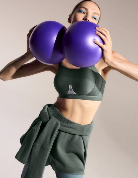 Bra sporty Triumph Triaction Gravity Lite N Ex Khaki