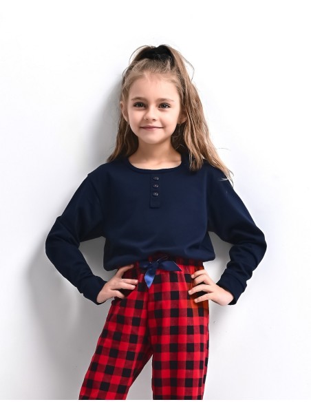 Pajamas Bonnie Kids Girls dł/r Christmas 110-128 Sensis