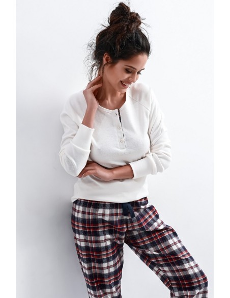 Piżama Mollie Interlock/Flanela dł/r Christmas S-XL Sensis