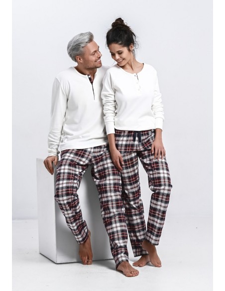 Pajamas Mollie Interlock/Flanela dł/r Christmas S-XL Sensis
