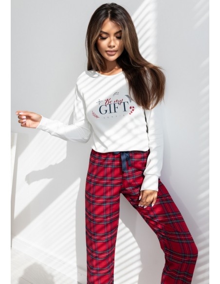Piżama Maribel Interlock/Flanela dł/r Christmas S-XL Sensis