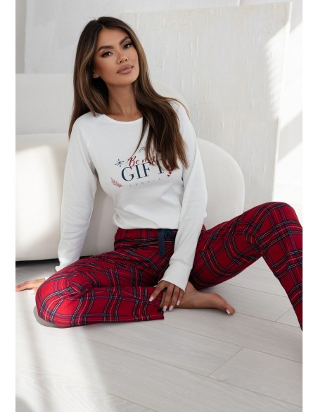 Pajamas Maribel Interlock/Flanela dł/r Christmas S-XL Sensis