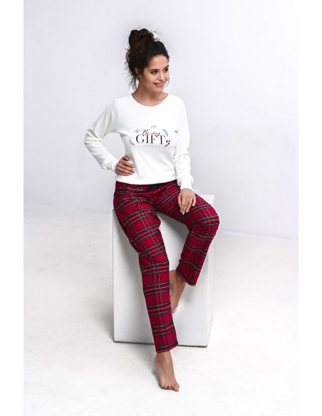Pajamas Maribel Interlock/Flanela dł/r Christmas S-XL Sensis