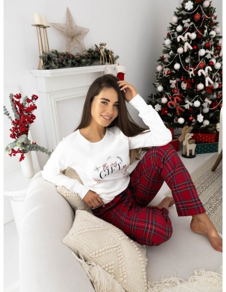 Pajamas Maribel Interlock/Flanela dł/r Christmas S-XL Sensis