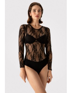 Jill - body lace with long sleeve Fiore