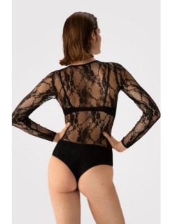Jill - body lace with long sleeve Fiore 2