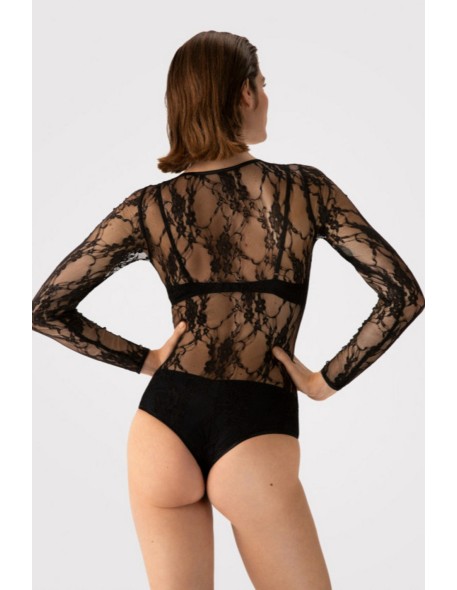 Jill - body lace with long sleeve Fiore