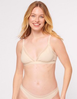 Bra braletka Sloggi Go Ribbed bralette Cream