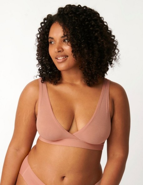 Biustonosz Sloggi Go Allround bralette Morelowy