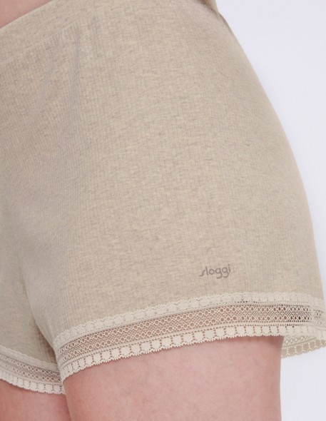 Shorts women's Sloggi Go Ribbed Short Melanżowe