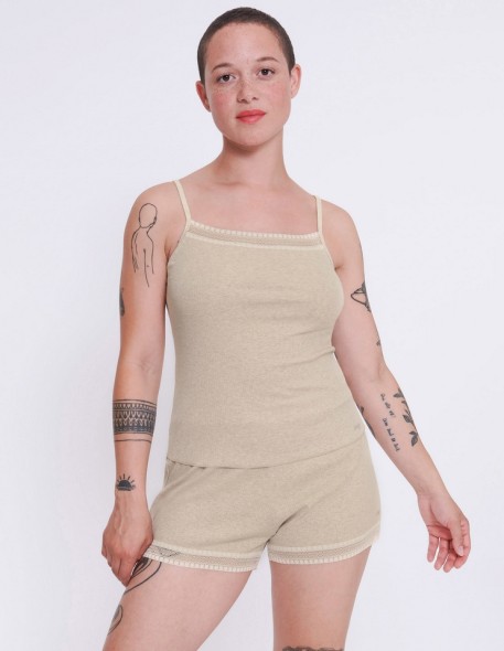 Shorts women's Sloggi Go Ribbed Short Melanżowe