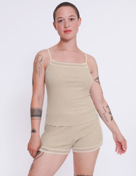 Shorts women's Sloggi Go Ribbed Short Melanżowe