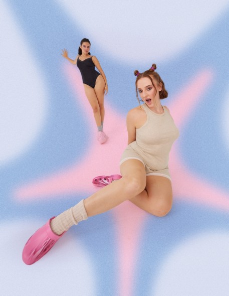 Spodenki damskie Sloggi Go Ribbed Short melanżowe