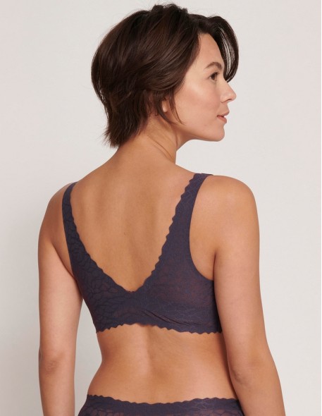 Bra bezszwowy Sloggi Zero Feel Lace 2.0 Top purple