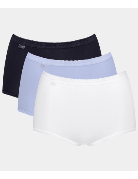 Panties with wysokim stanem 3 Pak Sloggi Basic+ Maxi C3P Mix V015