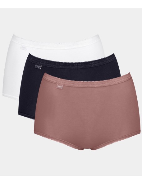 Panties with wysokim stanem 3 Pak Sloggi Basic+ Maxi C3P Mix V016
