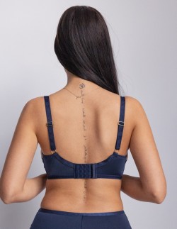 Biustonosz push up Krisline Mystery, z sybtelnym haftem 2