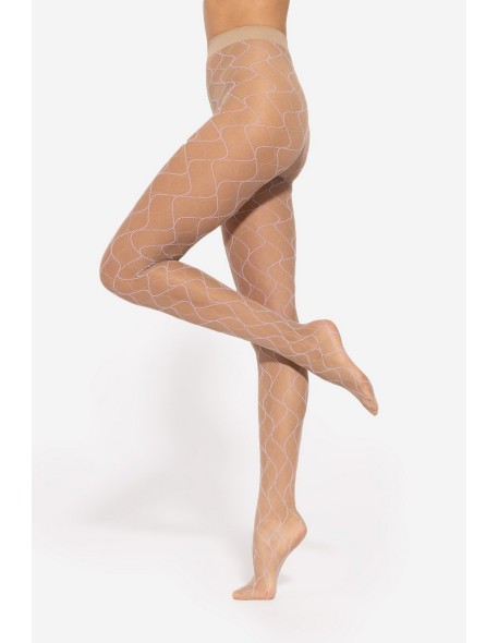 Tights with patterns Gatta Mosaica wz.03 20 den