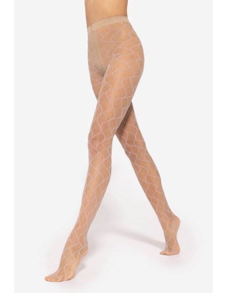 Tights with patterns Gatta Mosaica wz.03 20 den