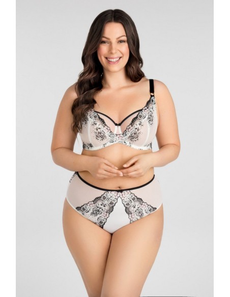 Bra lacy soft Black & White Gorsenia K840