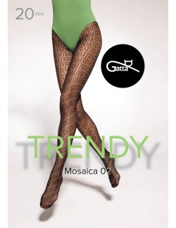 Rajstopy we wzory Gatta Mosaica wz.02 20 den  2