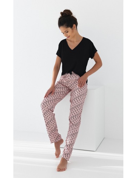 Piżama damska krótki rękaw Sensis Ambar kr/r 