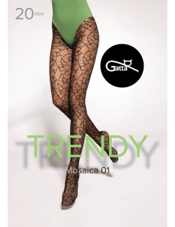 Tights with patterns Gatta Mosaica wz.01 20 den 2